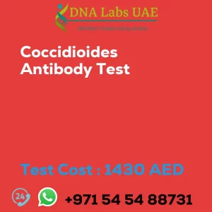 Coccidioides Antibody Test sale cost 1430 AED