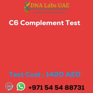C6 Complement Test sale cost 1420 AED