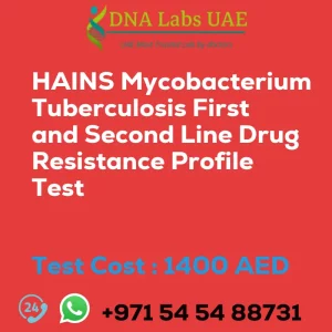 HAINS Mycobacterium Tuberculosis First and Second Line Drug Resistance Profile Test sale cost 1400 AED