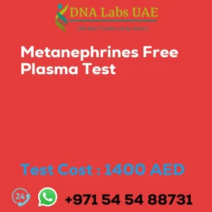 Metanephrines Free Plasma Test sale cost 1400 AED