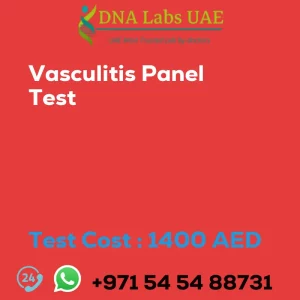Vasculitis Panel Test sale cost 1400 AED