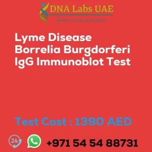 Lyme Disease Borrelia Burgdorferi IgG Immunoblot Test sale cost 1390 AED