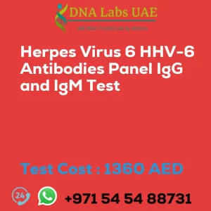 Herpes Virus 6 HHV-6 Antibodies Panel IgG and IgM Test sale cost 1360 AED