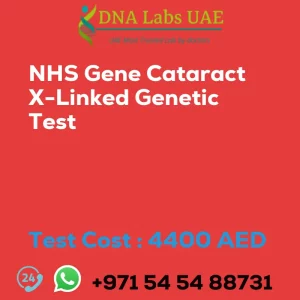 NHS Gene Cataract X-Linked Genetic Test sale cost 4400 AED