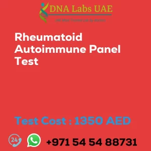 Rheumatoid Autoimmune Panel Test sale cost 1350 AED