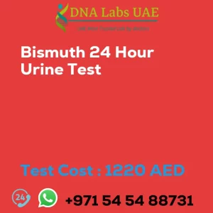 Bismuth 24 Hour Urine Test sale cost 1220 AED