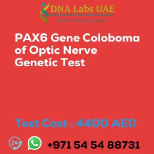 PAX6 Gene Coloboma of Optic Nerve Genetic Test sale cost 4400 AED
