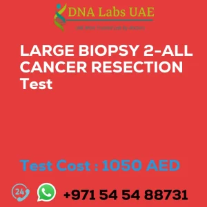 LARGE BIOPSY 2-ALL CANCER RESECTION Test sale cost 1050 AED