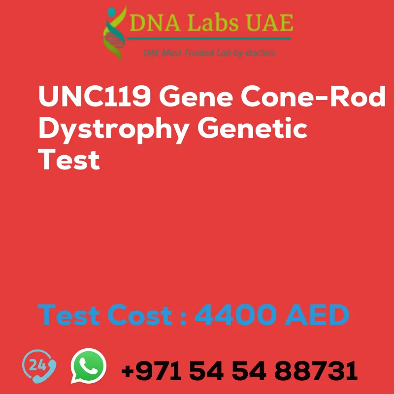 UNC119 Gene Cone-Rod Dystrophy Genetic Test sale cost 4400 AED
