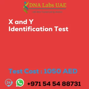 X and Y Identification Test sale cost 1050 AED