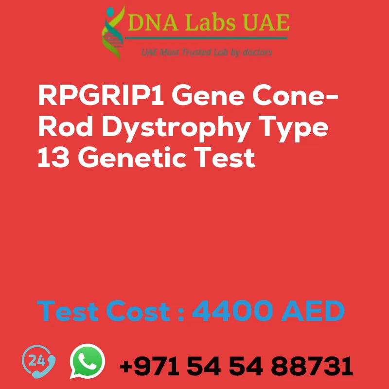 RPGRIP1 Gene Cone-Rod Dystrophy Type 13 Genetic Test sale cost 4400 AED