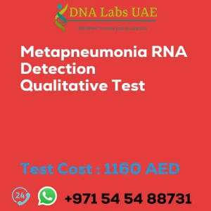 Metapneumonia RNA Detection Qualitative Test sale cost 1160 AED