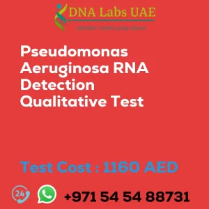 Pseudomonas Aeruginosa RNA Detection Qualitative Test sale cost 1160 AED