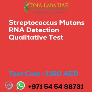 Streptococcus Mutans RNA Detection Qualitative Test sale cost 1160 AED