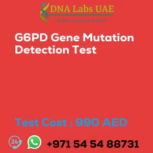 G6PD Gene Mutation Detection Test sale cost 990 AED