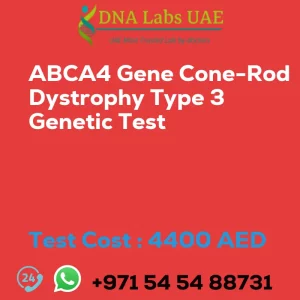ABCA4 Gene Cone-Rod Dystrophy Type 3 Genetic Test sale cost 4400 AED