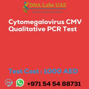 Cytomegalovirus CMV Qualitative PCR Test sale cost 1000 AED