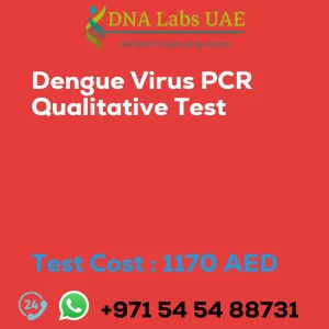 Dengue Virus PCR Qualitative Test sale cost 1170 AED