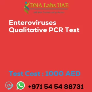 Enteroviruses Qualitative PCR Test sale cost 1000 AED