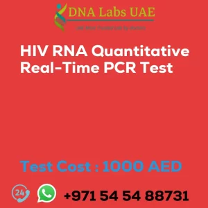 HIV RNA Quantitative Real-Time PCR Test sale cost 1000 AED