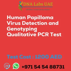 Human Papilloma Virus Detection and Genotyping Qualitative PCR Test sale cost 1200 AED