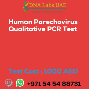 Human Parechovirus Qualitative PCR Test sale cost 1000 AED