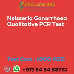 Neisseria Gonorrhoea Qualitative PCR Test sale cost 1000 AED