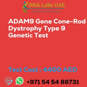 ADAM9 Gene Cone-Rod Dystrophy Type 9 Genetic Test sale cost 4400 AED