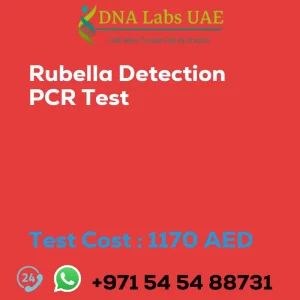Rubella Detection PCR Test sale cost 1170 AED