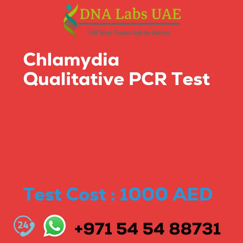 Chlamydia Qualitative PCR Test sale cost 1000 AED