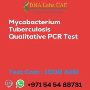 Mycobacterium Tuberculosis Qualitative PCR Test sale cost 1000 AED