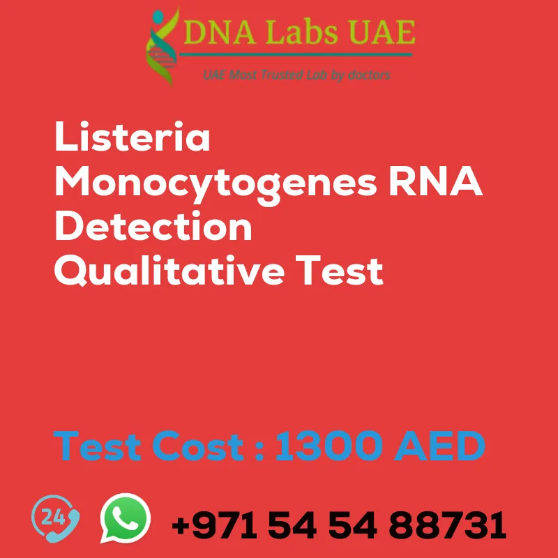 Listeria Monocytogenes RNA Detection Qualitative Test sale cost 1300 AED