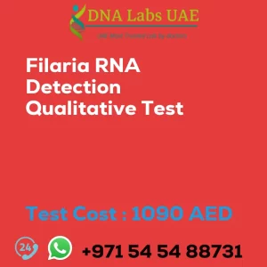 Filaria RNA Detection Qualitative Test sale cost 1090 AED