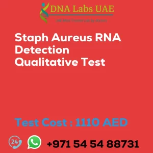 Staph Aureus RNA Detection Qualitative Test sale cost 1110 AED