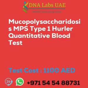 Mucopolysaccharidosis MPS Type 1 Hurler Quantitative Blood Test sale cost 1100 AED