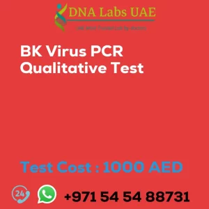 BK Virus PCR Qualitative Test sale cost 1000 AED