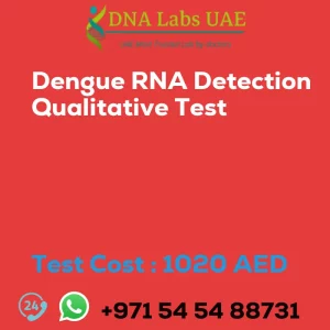 Dengue RNA Detection Qualitative Test sale cost 1020 AED