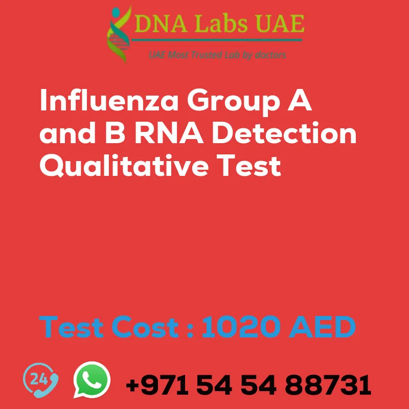 Influenza Group A and B RNA Detection Qualitative Test sale cost 1020 AED