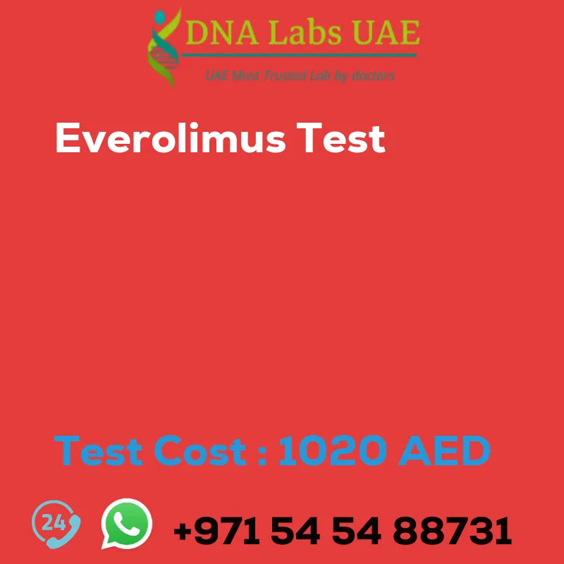 Everolimus Test sale cost 1020 AED