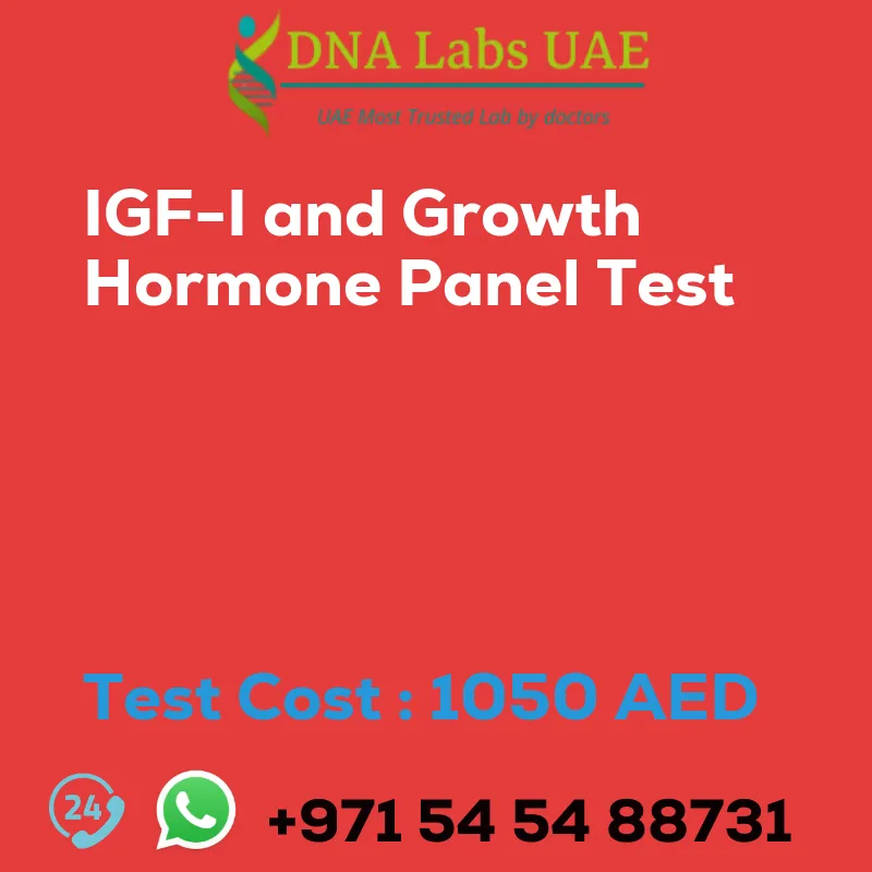 IGF-I and Growth Hormone Panel Test sale cost 1050 AED