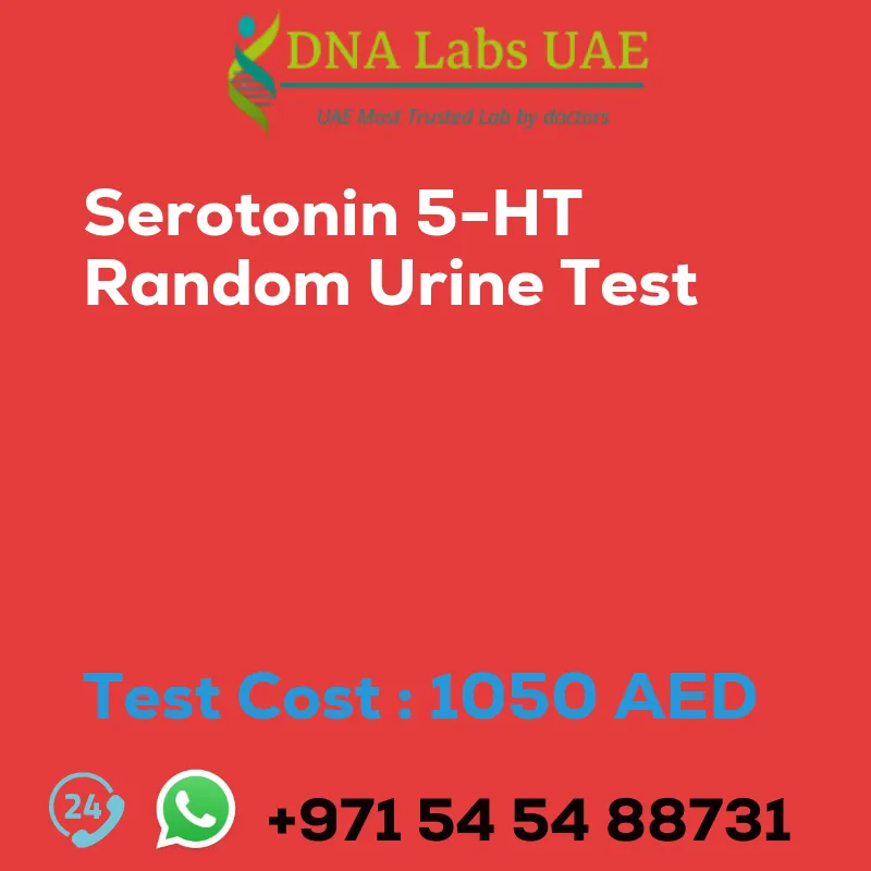 Serotonin 5-HT Random Urine Test sale cost 1050 AED