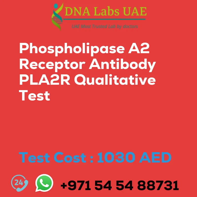Phospholipase A2 Receptor Antibody PLA2R Qualitative Test sale cost 1030 AED