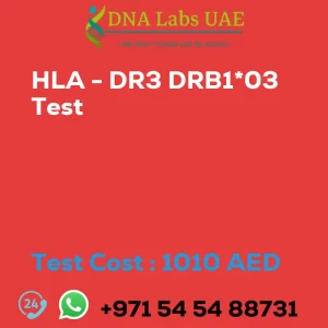 HLA - DR3 DRB1*03 Test sale cost 1010 AED