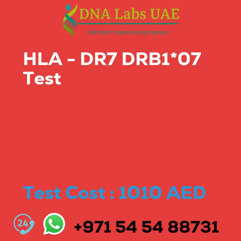 HLA - DR7 DRB1*07 Test sale cost 1010 AED