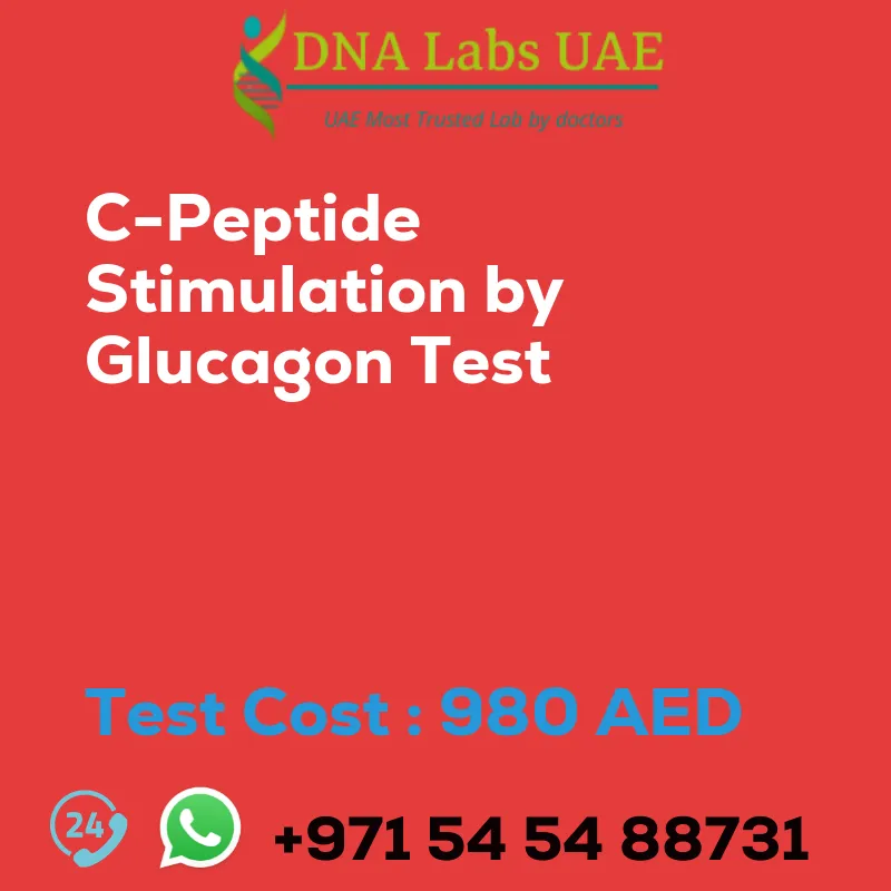 C-Peptide Stimulation by Glucagon Test sale cost 980 AED