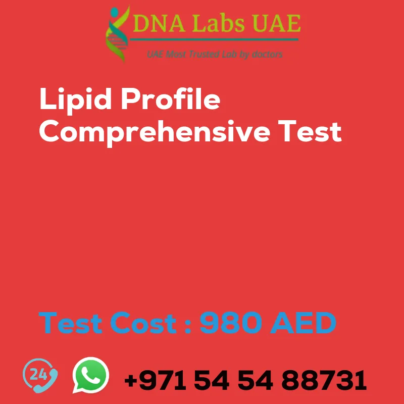 Lipid Profile Comprehensive Test sale cost 980 AED