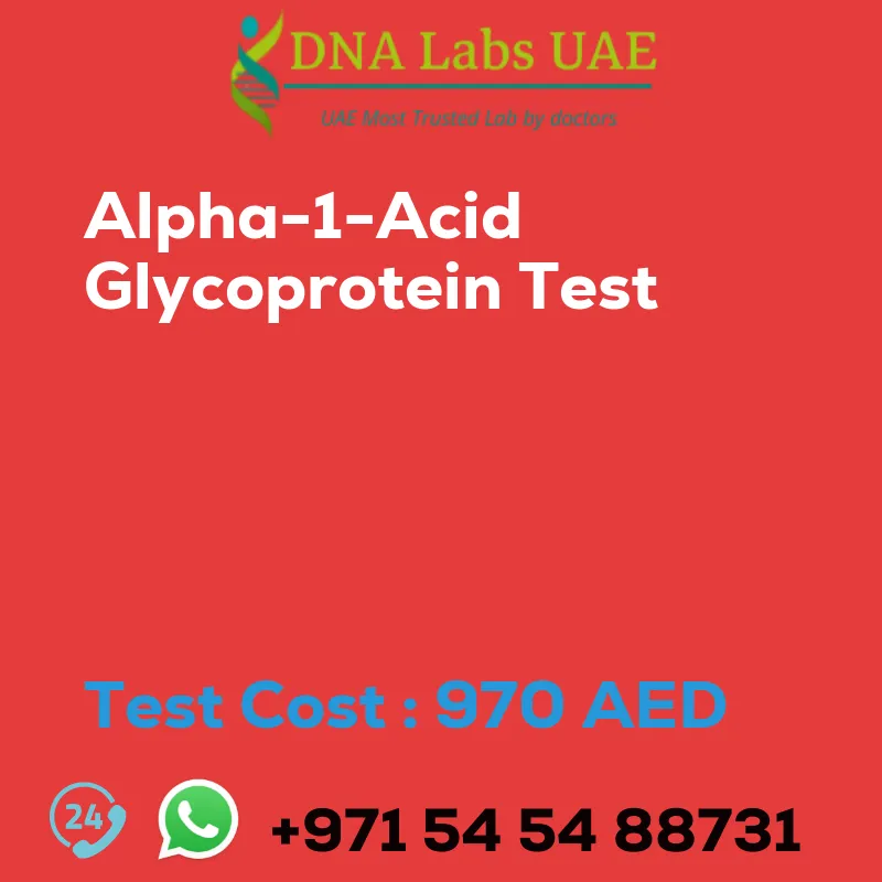 Alpha-1-Acid Glycoprotein Test sale cost 970 AED
