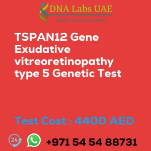 TSPAN12 Gene Exudative vitreoretinopathy type 5 Genetic Test sale cost 4400 AED