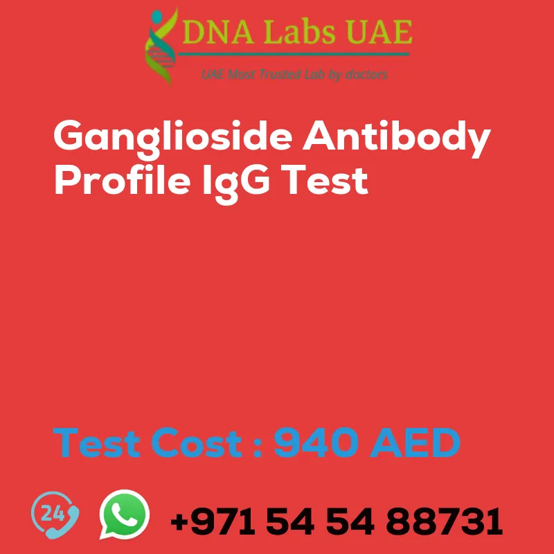 Ganglioside Antibody Profile IgG Test sale cost 940 AED