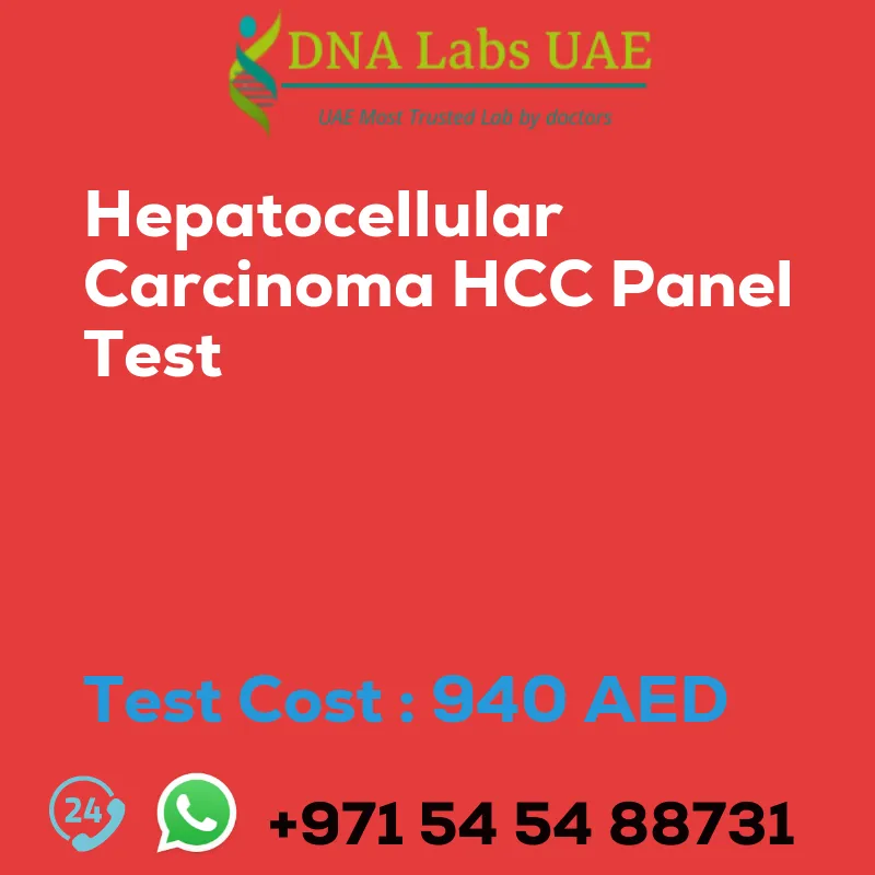 Hepatocellular Carcinoma HCC Panel Test sale cost 940 AED